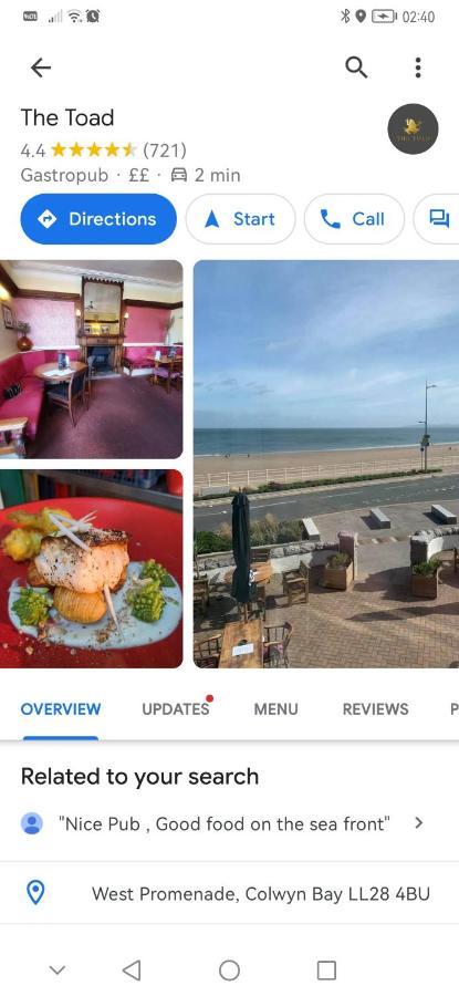 Netherton Studio Apartment 2 Rhôs-on-Sea Buitenkant foto